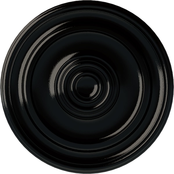 Ekena Millwork Kepler Traditional Ceiling Medallion (For Canopies up to 4 1/2"), 19 3/4"OD x 1 1/2"P, Black Pearl CM20KPBPS - main